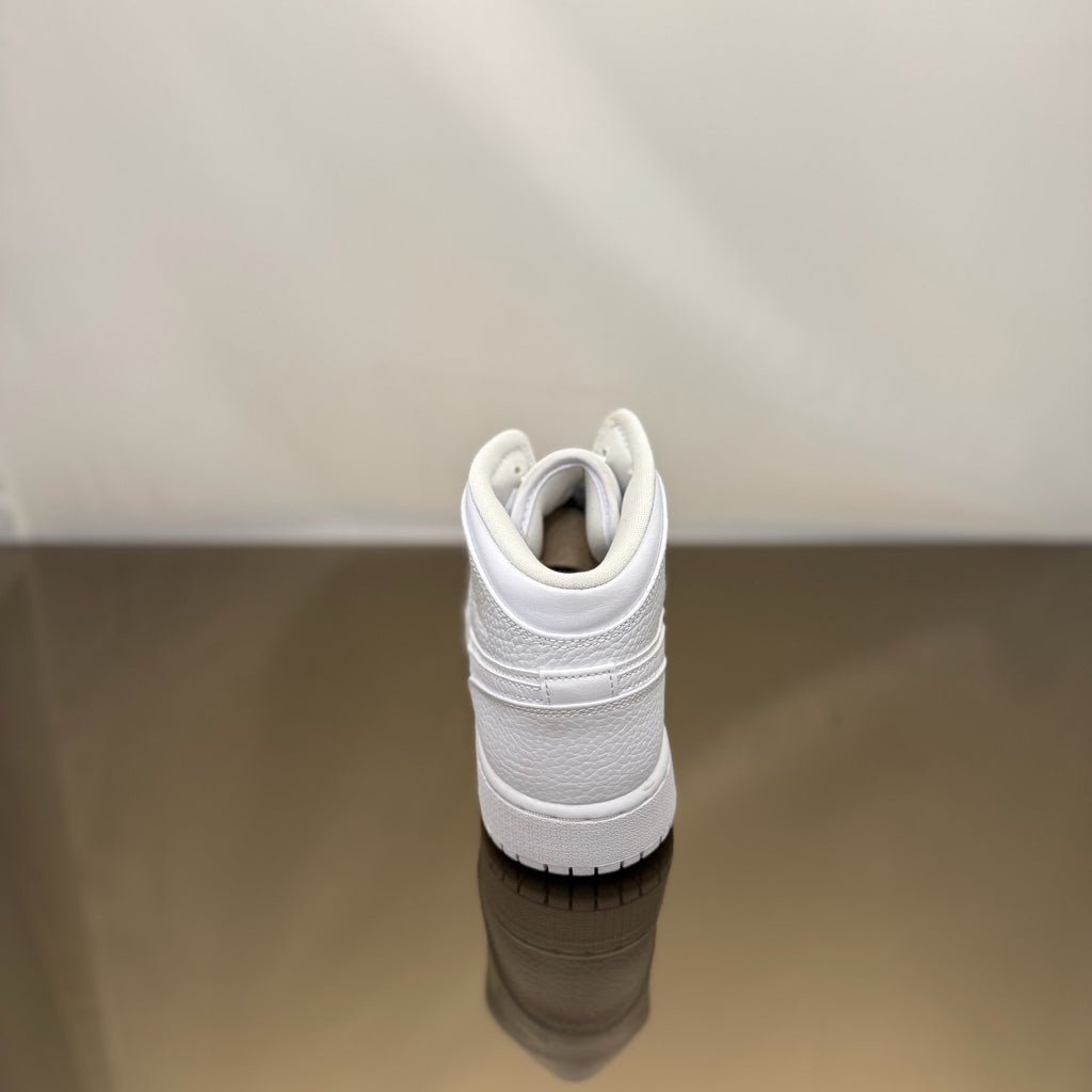 Jordan 1 Mid Triple White