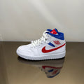 Jordan 1 Mid White Red Royal