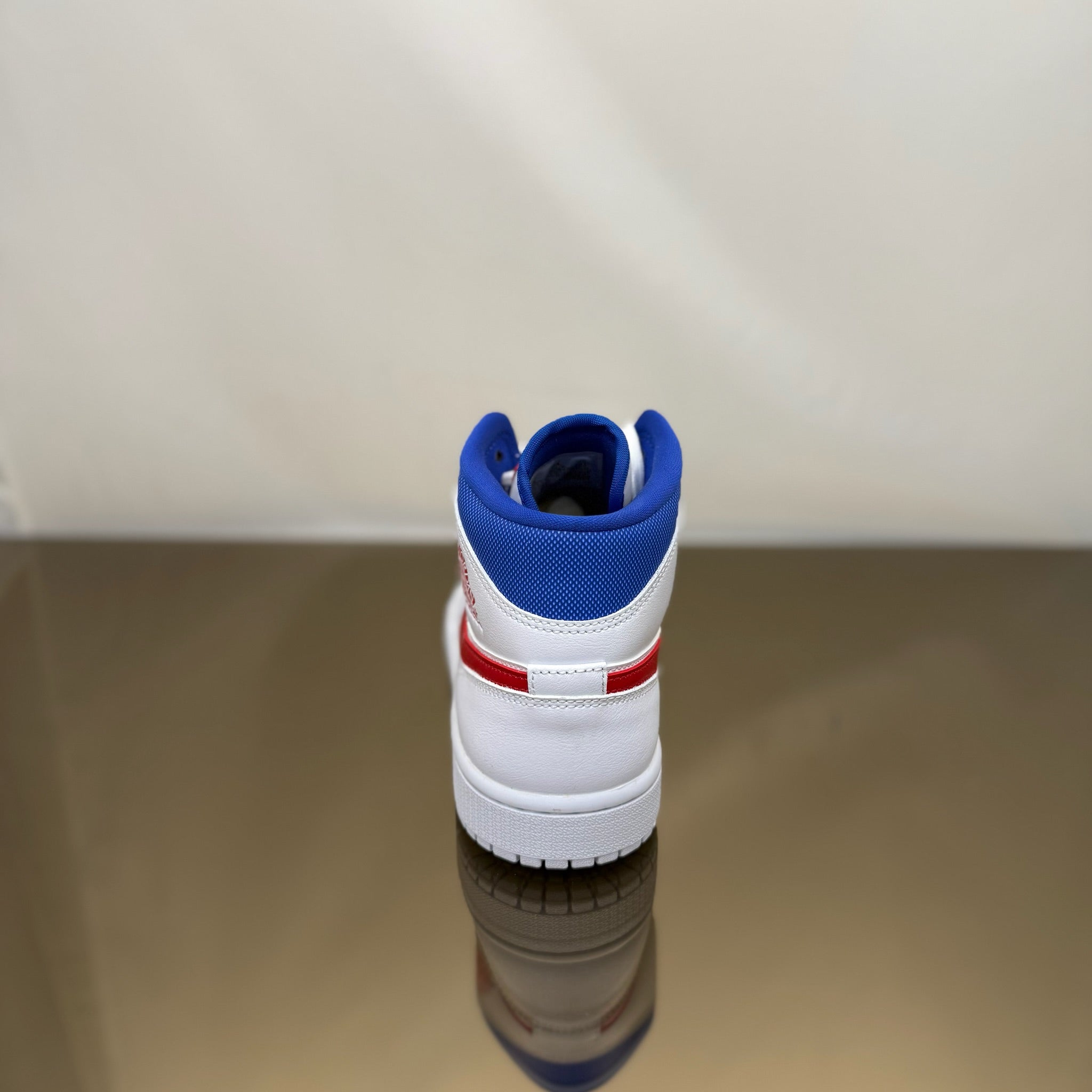 Jordan 1 Mid White Red Royal