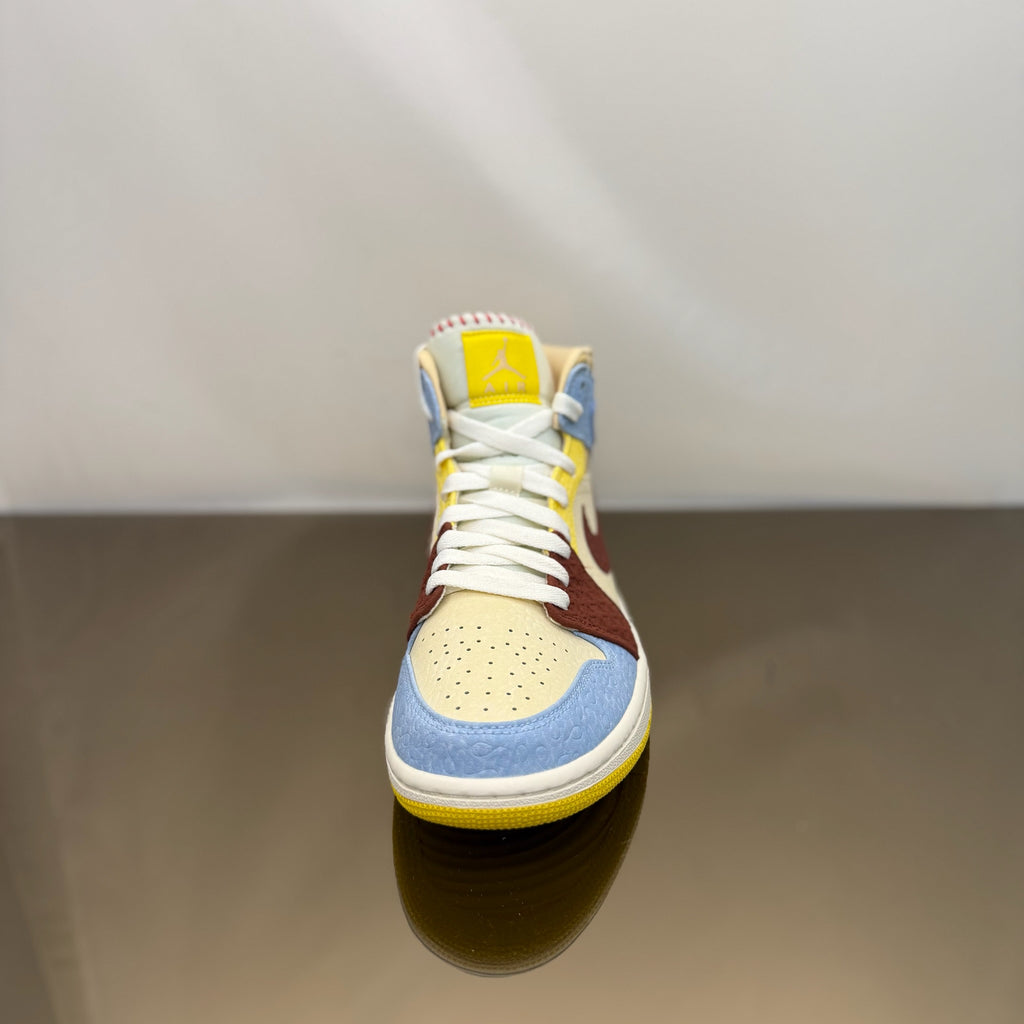 Jordan 1 Mid SE Fearless Maison Chateau Rouge