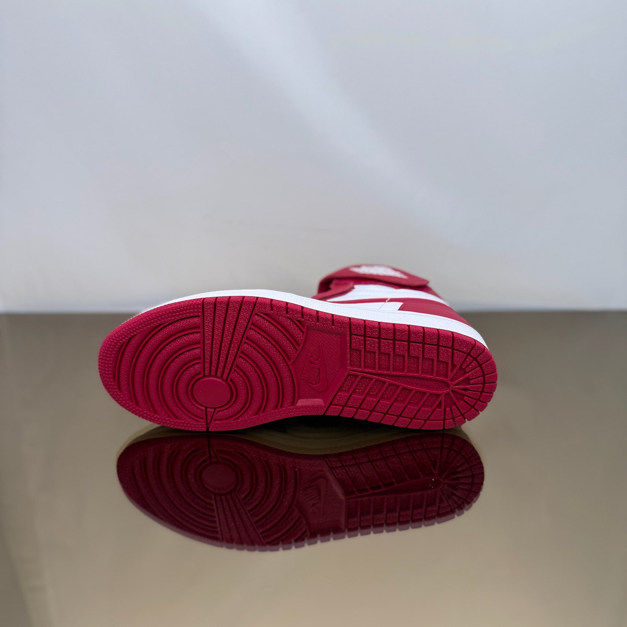 Jordan 1 High Fly Ease White Cardinal Red