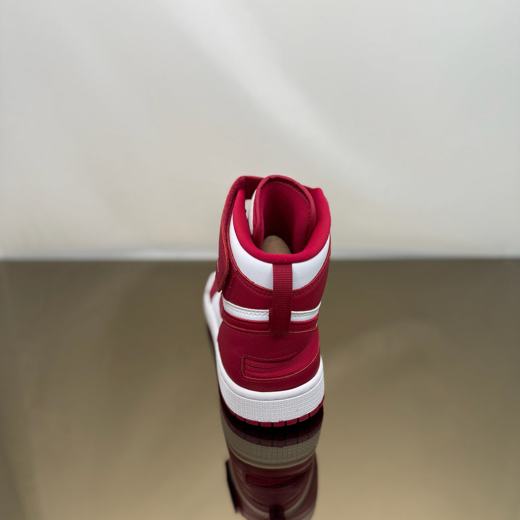 Jordan 1 High Fly Ease White Cardinal Red