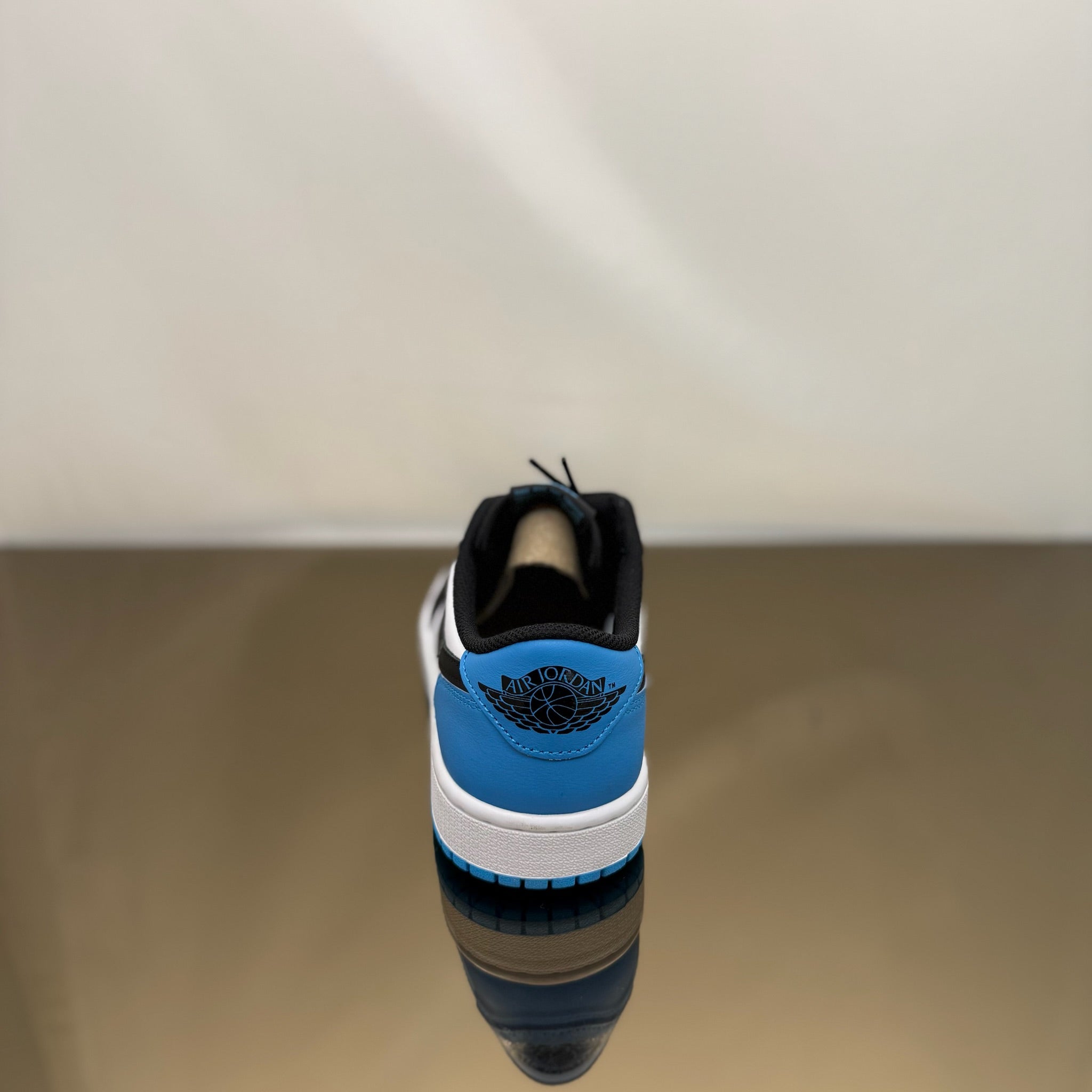 Jordan 1 Low Black Dark Powder Blue (W)
