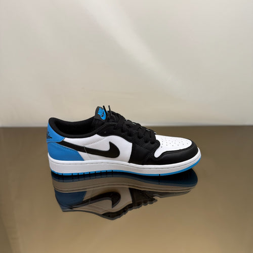 Jordan 1 Low Black Dark Powder Blue (W)