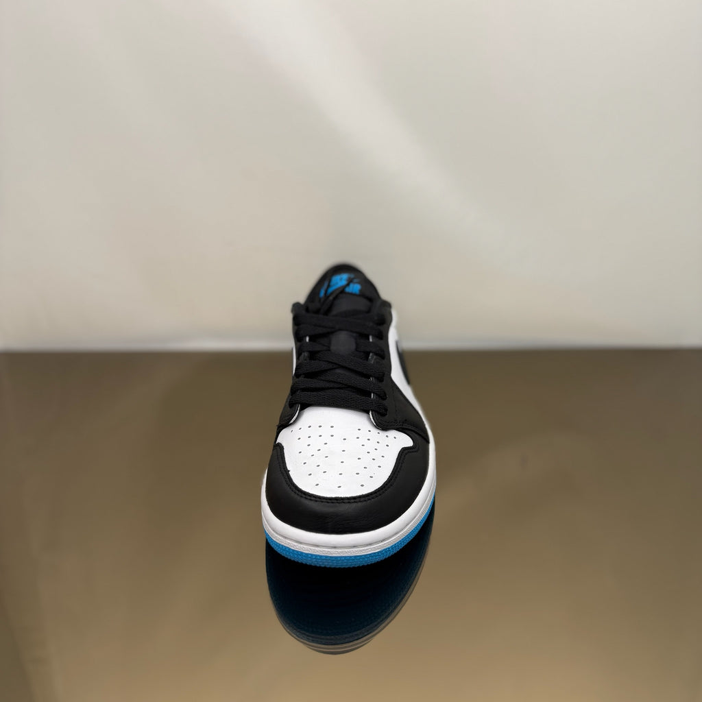Jordan 1 Low Black Dark Powder Blue (W)