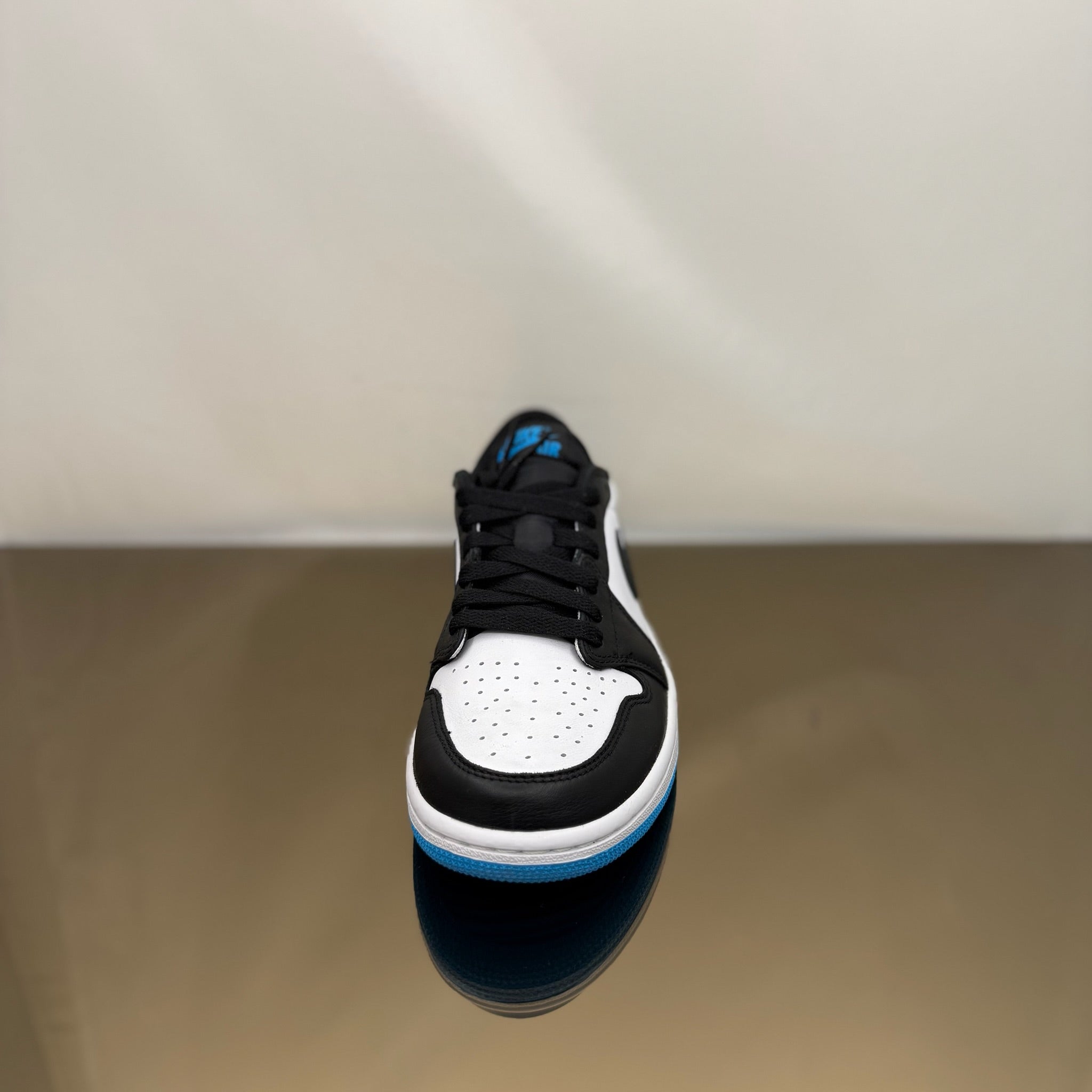 Jordan 1 Low Black Dark Powder Blue (W)