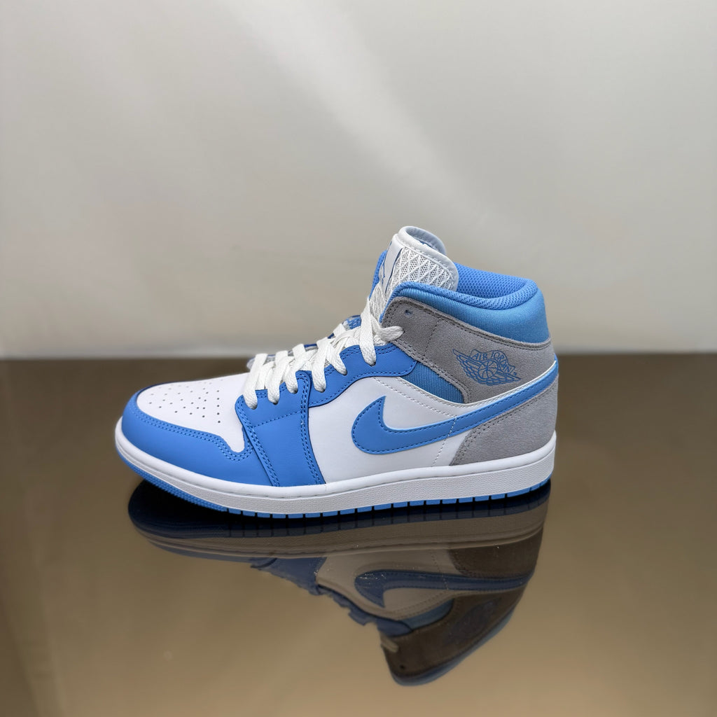 Jordan 1 Mid University Blue Grey