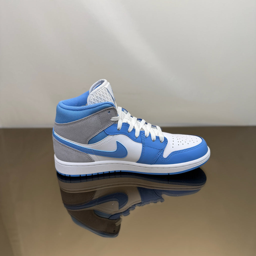 Jordan 1 Mid University Blue Grey
