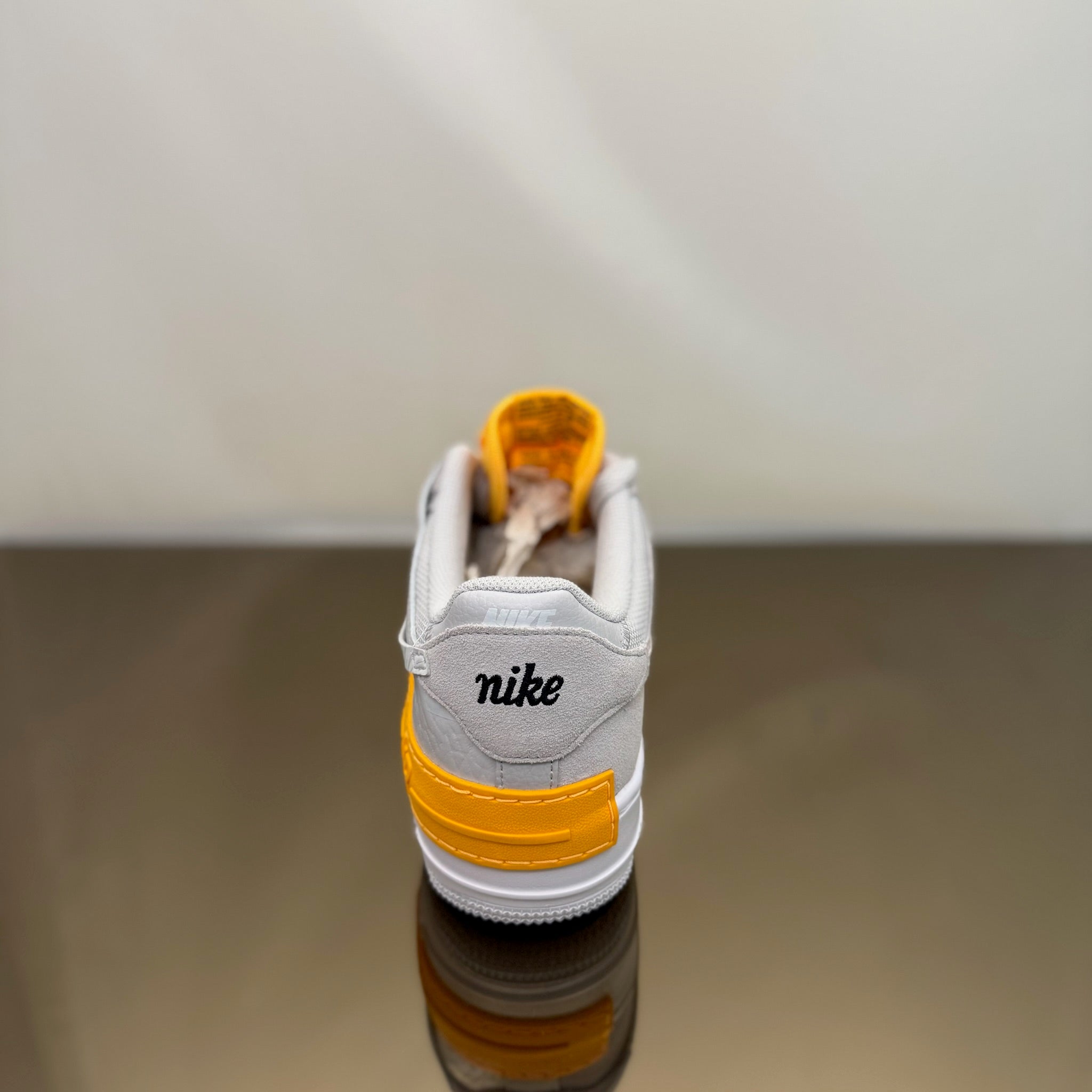 Nike Air Force 1 Shadow Vast Grey Laser Orange (W)