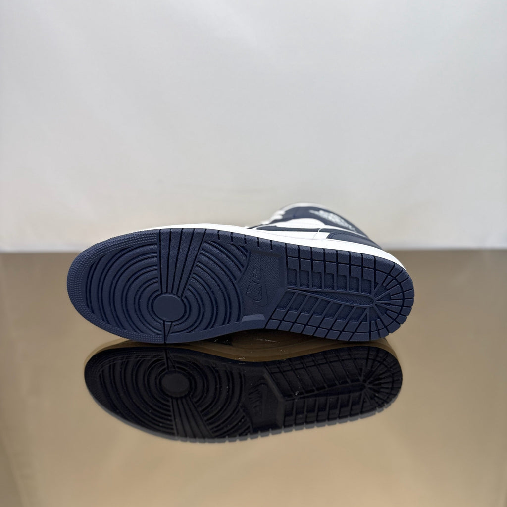 Jordan 1 Mid White Metallic Gold Obsidian