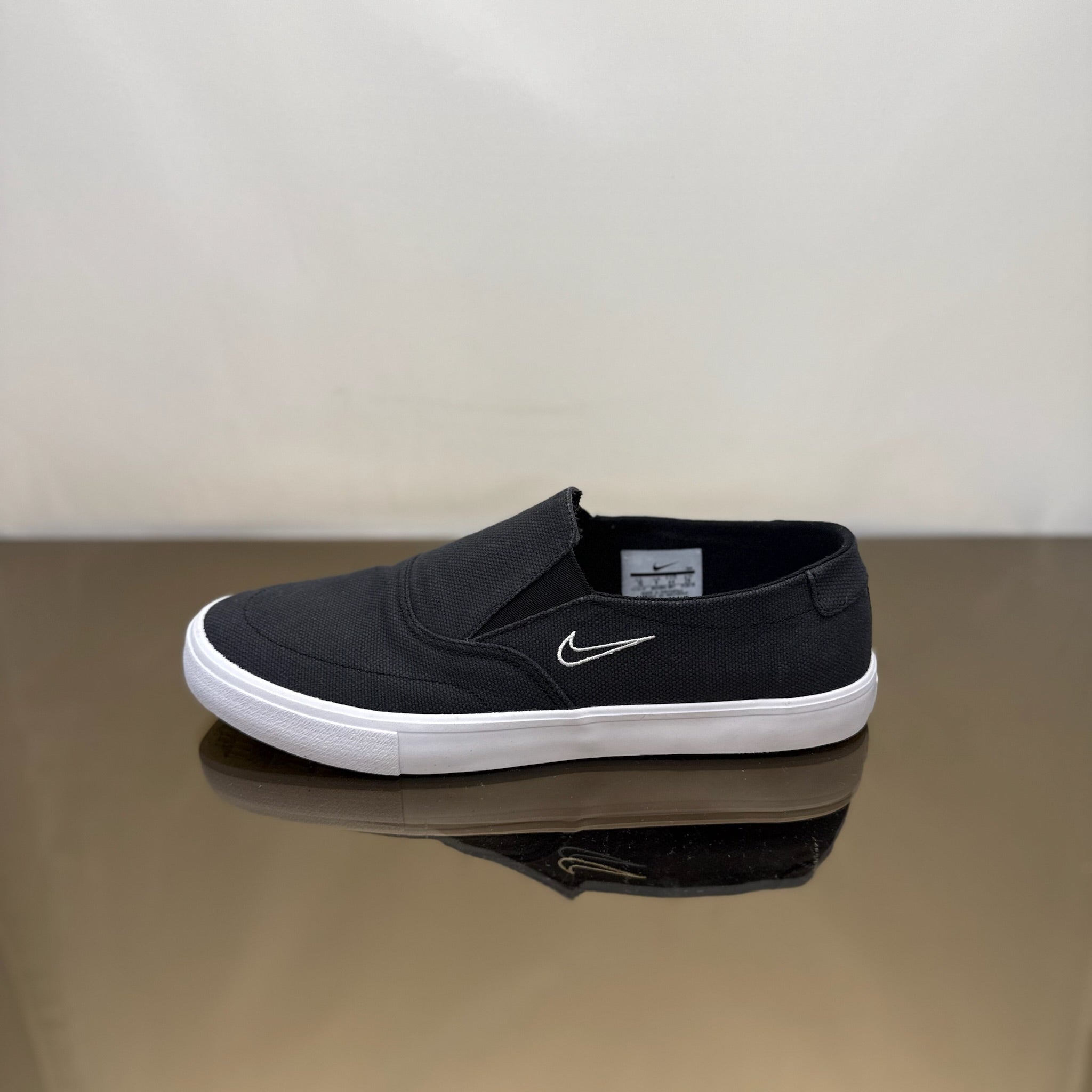 Nike SB Portmore II Solarsoft Slip Schwarz Light Bone