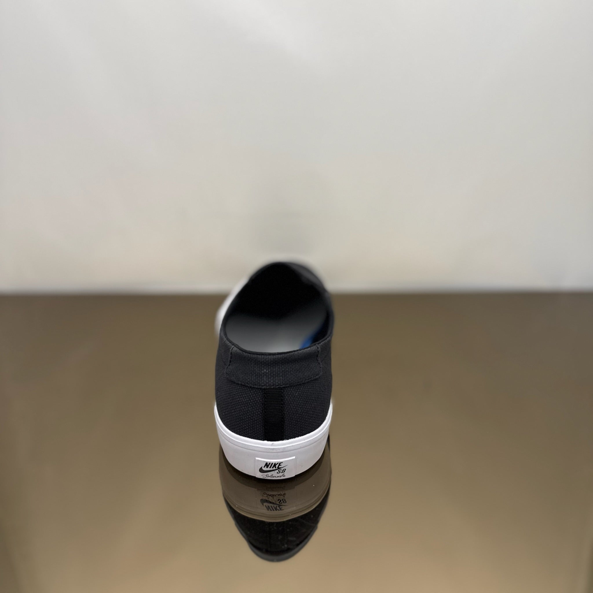 Nike SB Portmore II Solarsoft Slip Schwarz Light Bone
